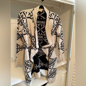 Staring At The Stars Wool Sweater Open Cardigan S